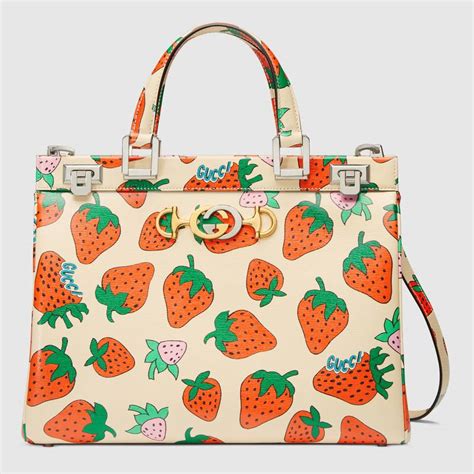 gucci strawberry print